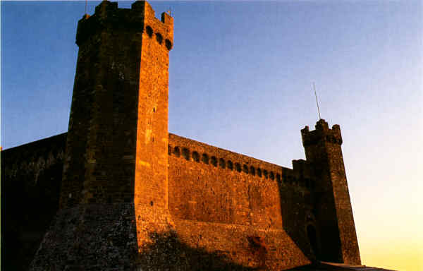 La Fortezza di Montalcino al tramonto